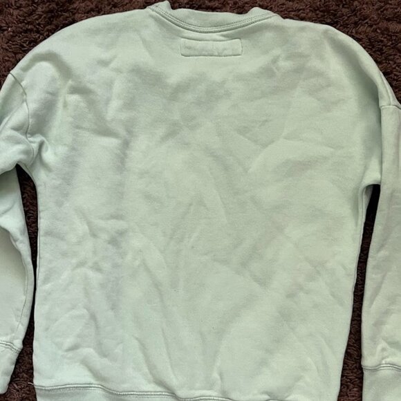 Abercrombie Kids Mint Green Pullover Long Sleeve Crew Neck Sweatshirt Size 9/10 - Picture 7 of 8